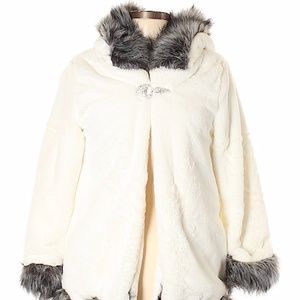 White Faux Fur Coat